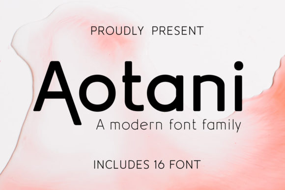 Aotani: A Modern Sans Serif Font