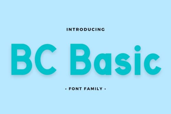 Bc Basic: A Simple Sans Serif Font