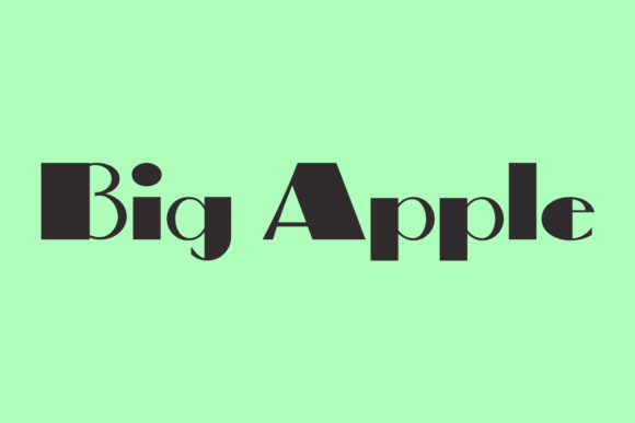 Big Apple: A Bold Font for Business