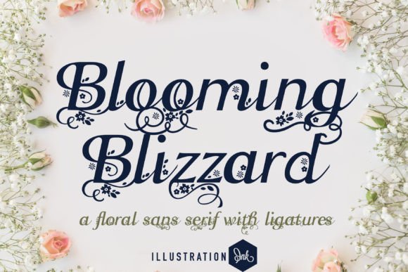 Blooming Blizzard Font: Elegant and Practical