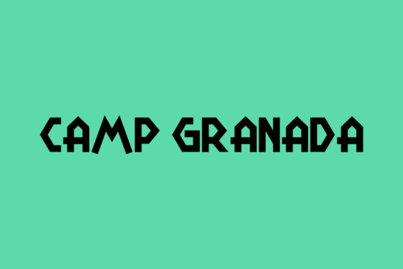 Camp Granada Font for Editorial Design