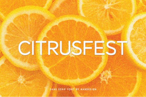 Citrusfest: A Bold, Bright Display Font