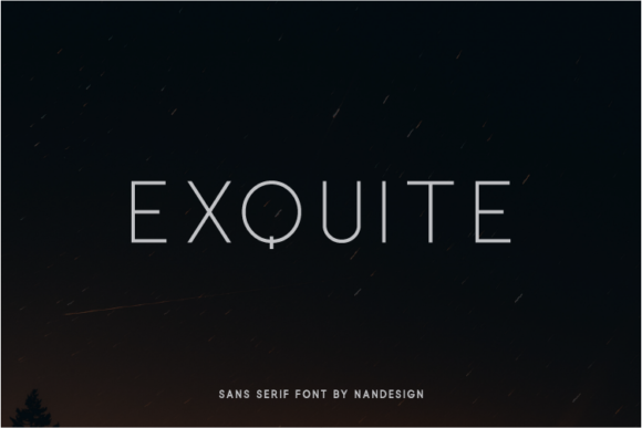Exquite: A Futuristic Font for Designers