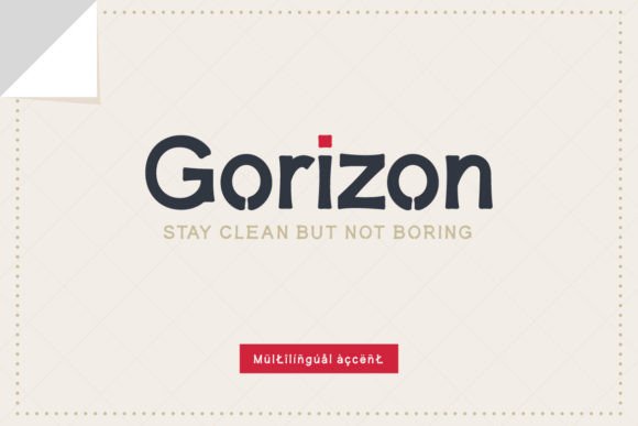 Gorizon: A Fresh Sans Serif for Editorial Design
