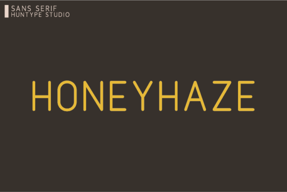 Honeyhaze: A Bold, Modern Sans Serif