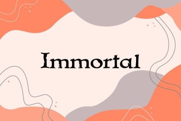 Immortal: A Worn Sans Serif for Creative Projects