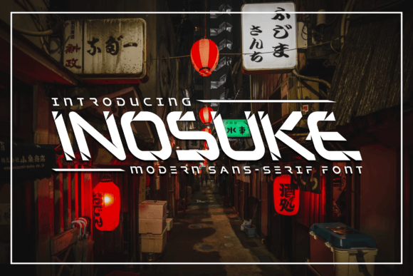 Inosuke: A Futuristic Font for Creative Makers