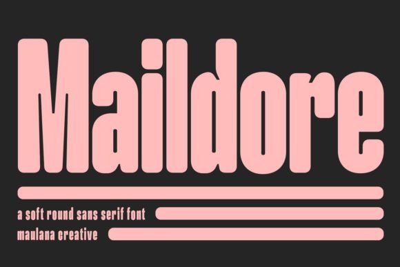Maildore Font for Editorial Design