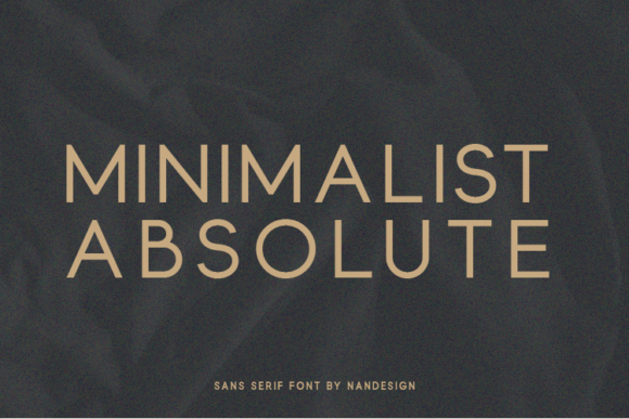 Minimalist Absolute Font for Business