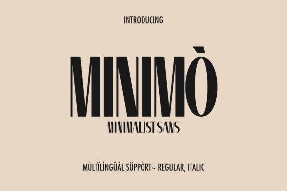 Minimò: A Simple Sans Serif Font