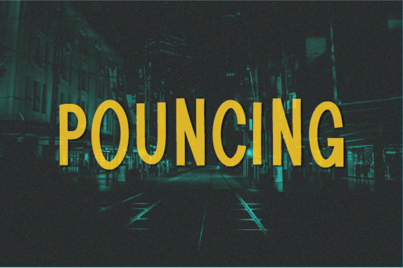 Pouncing: A Font That Moves