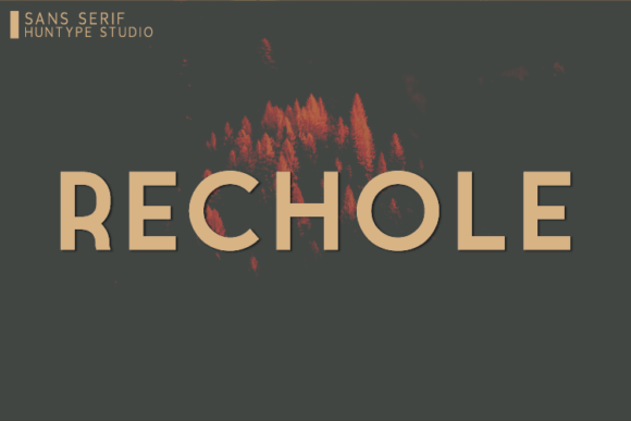 Rechole Font: Modern Typography for Editorial Design