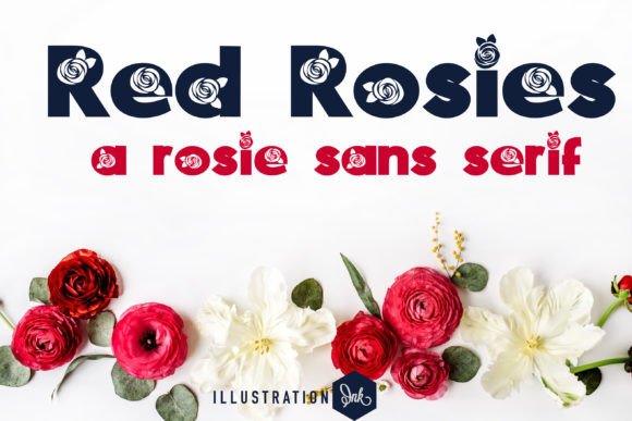 Red Rosies Font for Creative Projects