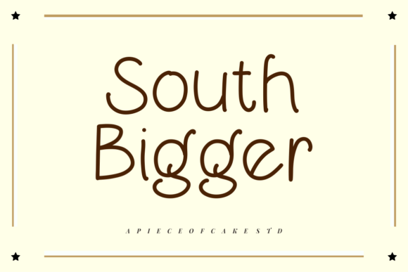 South Bigger: A Font for Business Brilliance