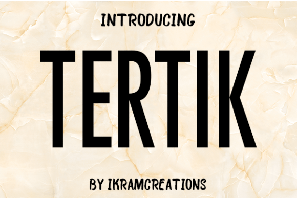 Tertik: A Font for Clear Campaigns